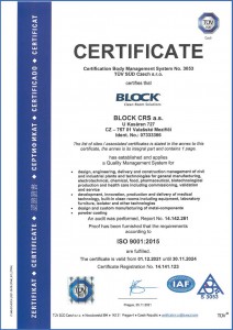 Block CRS - Zertifizierung