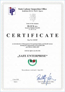Block CRS - Zertifizierung